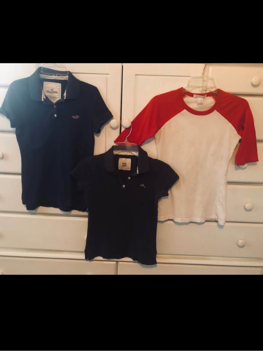 Hollister, Charlotte Russell and Ruehl 3piece polo set